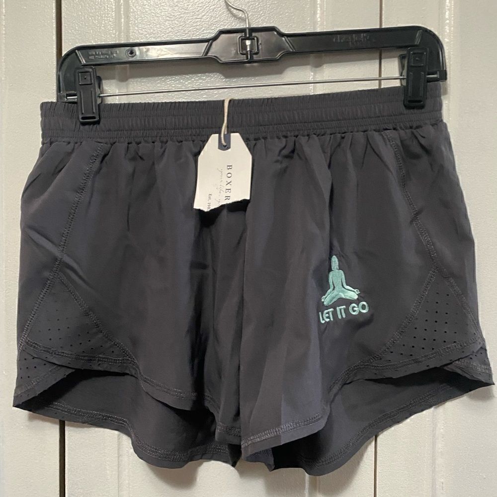 NWT Boxercraft Gray Olympia Athletic Shorts size Small